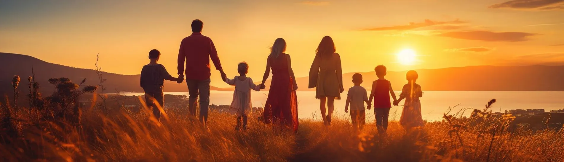 spreek vrij familie op strand