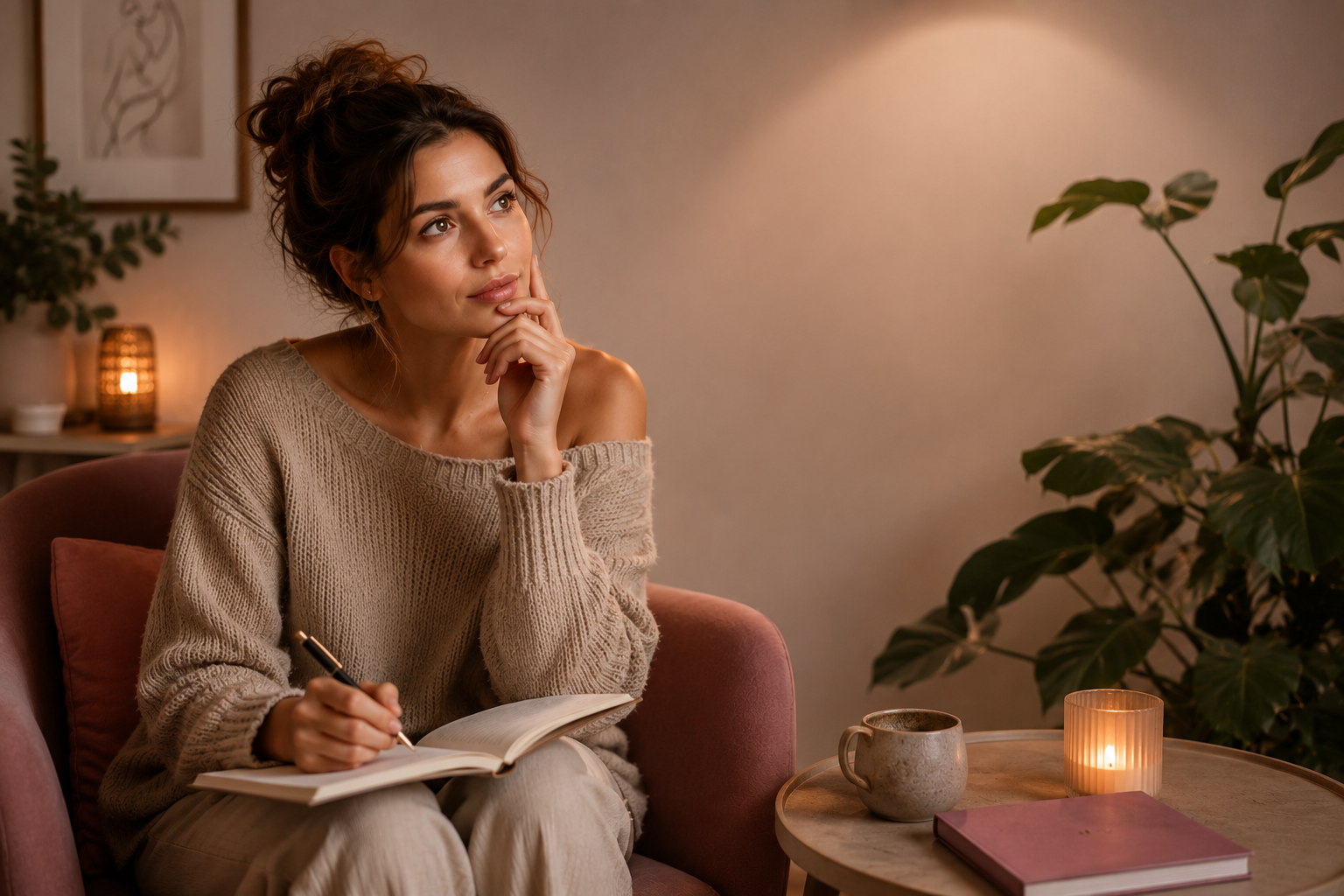 Persoon die nadenkt over het bespreekbaar maken van seksuele fantasieën