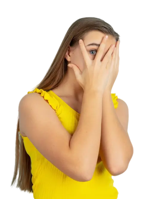spreekvrij verlegen vrouw